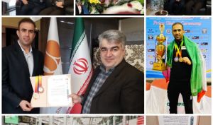تجلیل از ورزشکار مس باهنر دارنده مدال طلا و برنز آسیا ۲۰۲۲ در رشته ساواته 