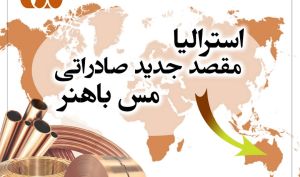 استرالیا مقصد صادراتی جدید مس باهنر
