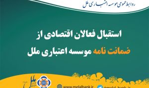 استقبال فعالان اقتصادی از ضمانت نامه موسسه اعتباری ملل