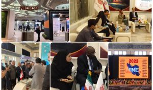 بازدید سفیر کره جنوبی و کاردار زیمباه از غرفه شرکت مس در یازدهمین نمایشگاه ماینکس 2022