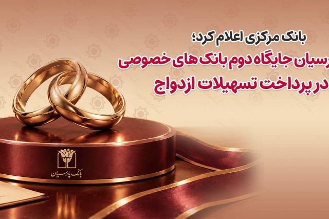 بانک مرکزی اعلام کرد: بانک پارسیان جایگاه دوم بانک‌های خصوصی در پرداخت تسهیلات ازدواج