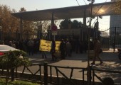 تصویری از تجمع سپرده گذاران موسسه ثامن الحجج هم اکنون مقابل بانک مرکزی