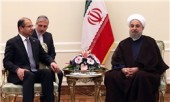 روحانی در دیدار رئیس مجلس عراق: برخی کشورهای منطقه  راه غلطی را دنبال می کنند /  تا پایان مبارزه با تروریسم در کنار ملت و دولت عراق خواهیم ماند 