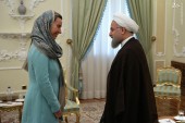  روحانی در دیدار با موگرینی: آماده گسترش همکاری با اروپا برای ترویج حقوق شهروندی در منطقه هستیم... 