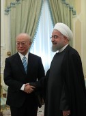 دیدار مدیر کل آژانس بین المللی انرژی اتمی با رییس جمهور / تصاویر 