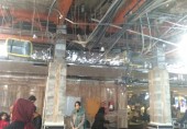  وضعیت نامناسب سقف سالن فرودگاه آبادان + عکس 