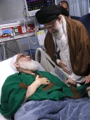 عیادت رهبر معظم انقلاب اسلامی از آیت الله هاشمی شاهرودی / تصاویر 