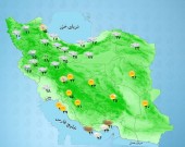 نفوذ سامانه بارشی در اکثر نقاط کشور/خلیج فارس مواج است+ جدول