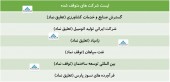 آخرین وضعیت نماد چند شرکت در یک قاب