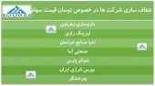 شفاف سازی چند شرکت در پی نوسان قیمت سهام
