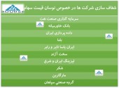 شفاف سازی ١٠ شرکت دیگر در پی نوسان قیمت سهام