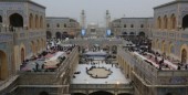 جدیدترین تصاویر ازخدمت‌رسانی به زائران اربعین در صحن حضرت زهرا (س)