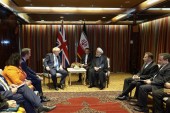 دیدار رئیس جمهور ایران با نخست وزیر انگلیس/ روحانی: ملت ایران خواهان بازگشت همگان به مقررات و قانون هستند 