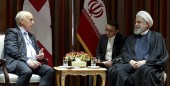 روحانی در دیدار رئیس جمهور سوییس: آمریکا برای کشتن کودکان و بیماران کمر بسته است