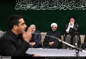 مراسم عزاداری هیئت‌ های دانشجویی در محضر رهبر معظم انقلاب (تصاویر) 