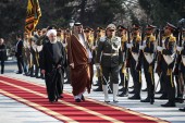 مذاکرات خصوصی امیر قطر با حسن روحانی 
