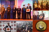 اهدای نشان روابط عمومی برتر به مشاور مدیرعامل و مدیر گروه روابط‌عمومی شرکت مس