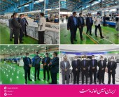 بازدید یک مدیر بانکی از خط تولید محصولات اسنوا
